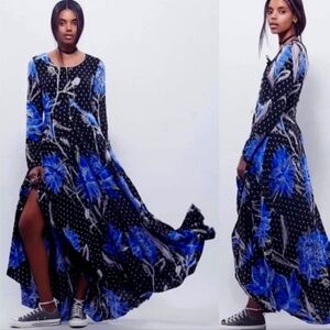 Free People Long Sleeve Maxi Dress